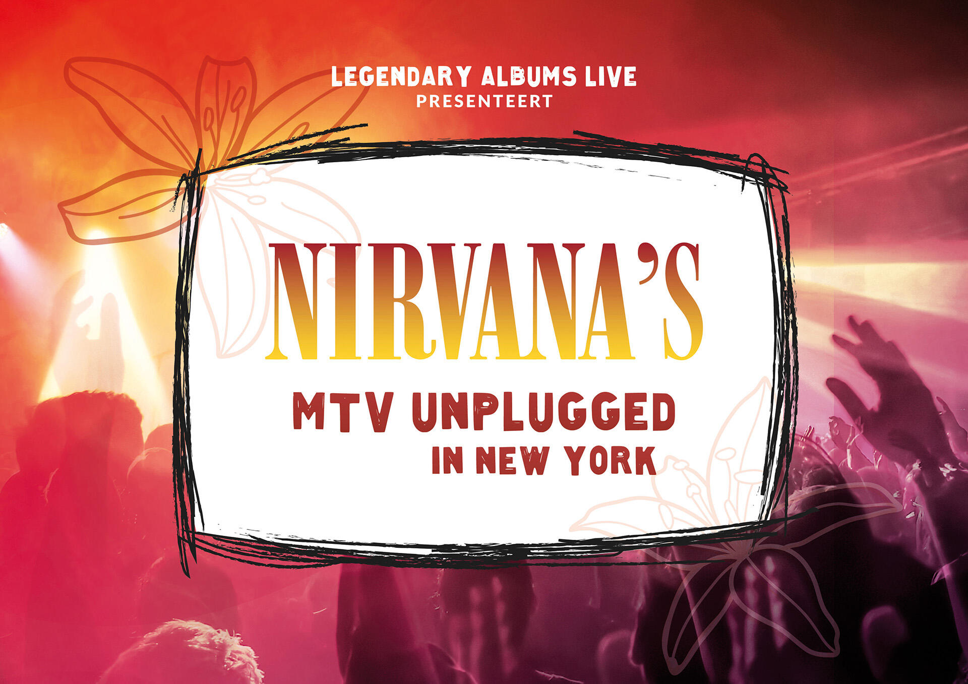Een tekstvak met: Nirvana's MTV Unplugged in New York